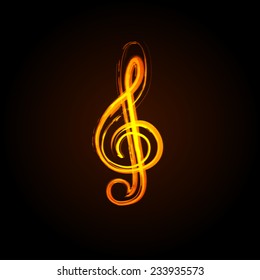 Music notes background, easy editable