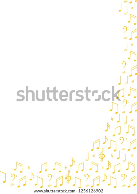 Music Notes Background Poster Template Melody Stock Vector (Royalty