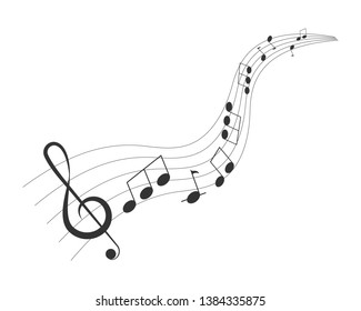 music notes background - Vector
