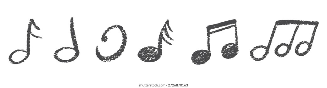 Fondo de notas de música, onda de notas de música aislada, fondo de notas musicales de grupo. Notas musicales.