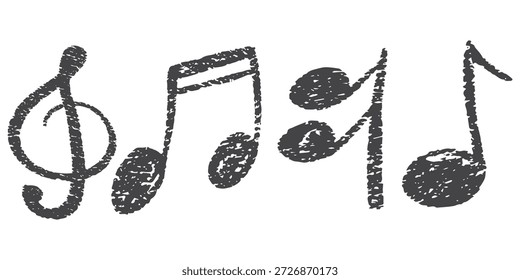 Fondo de notas de música, onda de notas de música aislada, fondo de notas musicales de grupo. Notas musicales.
