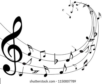 769 Wave Of Music Notes And Flowers Images, Stock Photos & Vectors ...