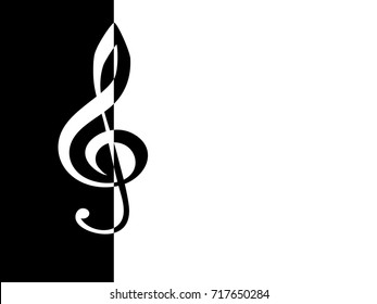 a music notes black and white background, vectors