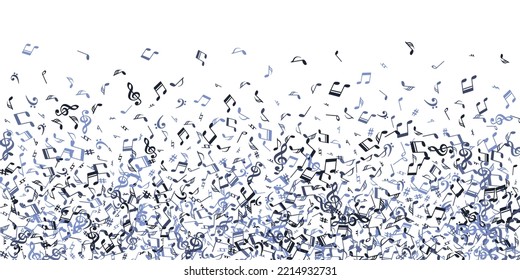 Música nota dibujos animados de diseño vectorial. Instalador de señales de grabación de audio. Concepto de música de baile. Grunge anota caricaturas con aroma de trigo. Pancarta de fondo.
