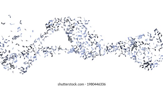 Music Notes Cartoon Vector Illustration Sound Stock Vector (Royalty ...