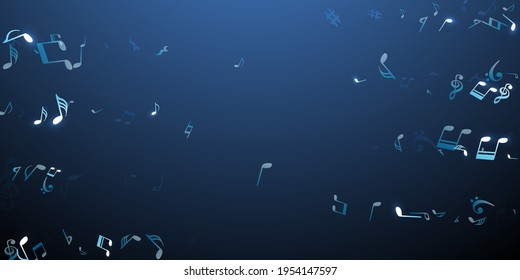 Music notes cartoon vector pattern. Sound composition elements burst. Nightclub music illustration. Retro notes cartoon elements with treble clef. Album cover background.