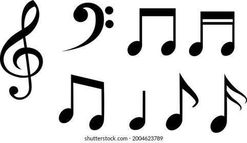 Music notes - classic music.