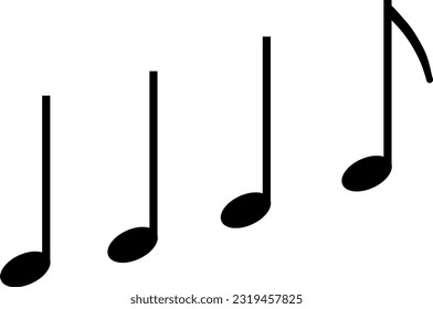 Musiktitel - klassische Musik. Vektorgrafik