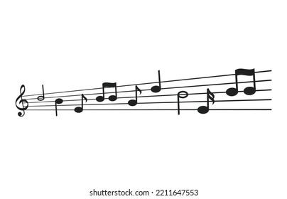 Music notes clef symbol of Sound wave clipart musical key icon