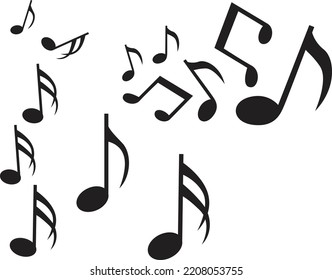 Music Notes Clipart - Vector Illustration