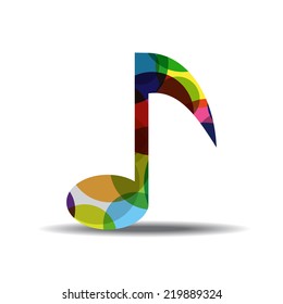 Music Notes Colorful Vector Icon Design