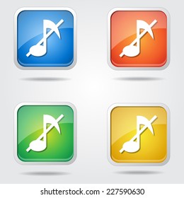 Music Notes Colorful Vector Icon Design