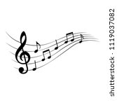 Music notes, design element, vector illustration.