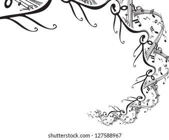 Music notes for design use, vector illustration