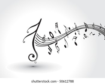 Music notes for design use, vector illustration