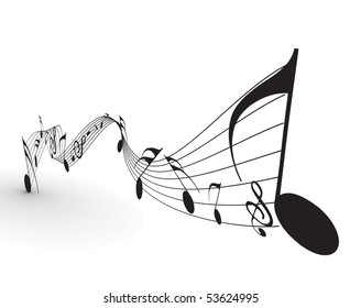 Music notes for design use, vector illustration