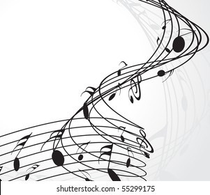 Music notes for design use, vector illustration