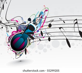 Music notes for music design use, vector illustration