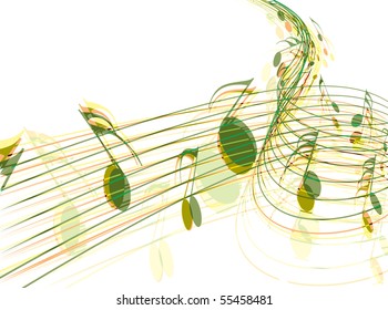 Music notes for design use, vector illustration