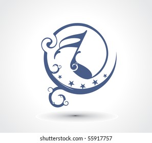 Music notes for design use, vector illustration