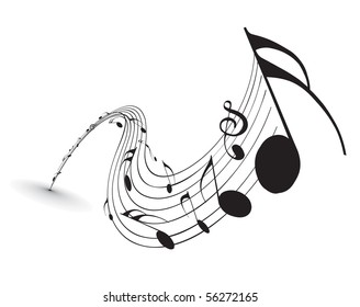 Music notes for design use, vector illustration