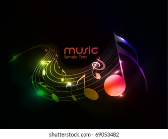 Music Notes Design Use Vector Illustration Stock Vector (Royalty Free ...