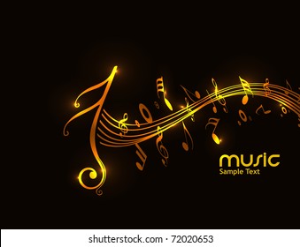 Music notes for design use, vector illustration