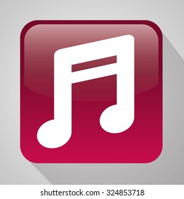 Music notes design, vector illustration eps10