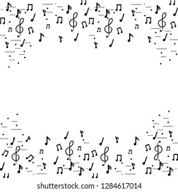 music notes frame