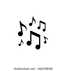 Music notes icon and music concept