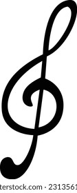 Music notes icon for music day