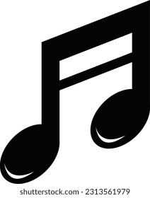 Music notes icon for music day