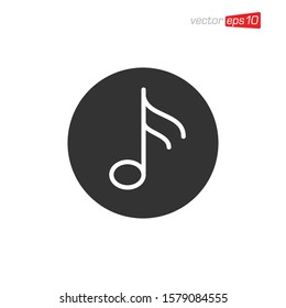 Music Notes Icon Design Vector