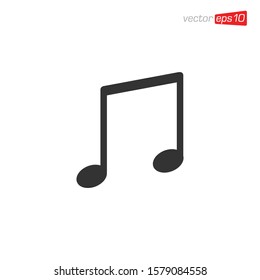 Music Notes Icon Design Vector