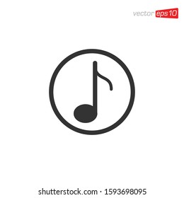 Music Notes Icon Design Vector