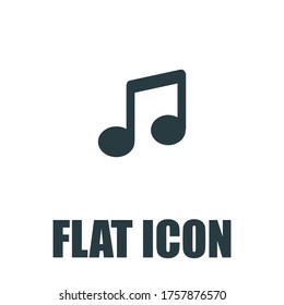 Music notes Icon. Flat illustration isolated vector sign symbol