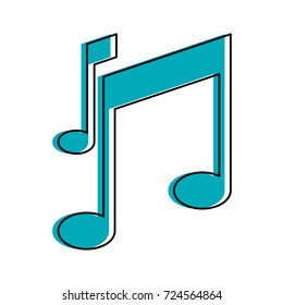 music notes icon image 
