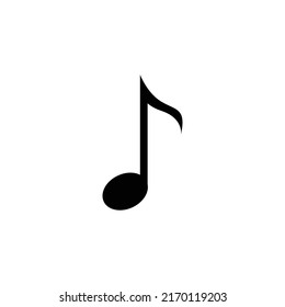Symbol für Musik einzeln auf weißem Zeichenbrett