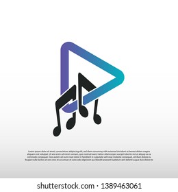 music notes icon, Music logo design. musical scale icon. plays song -vector