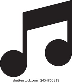 Music notes icon. Musical key signs. Vector symbols on white background.