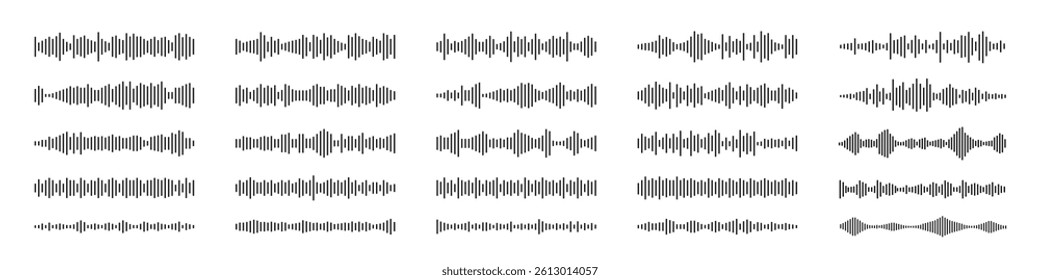Music notes icon set. Music notes symbol. Black notes symbol. Musical key trendy style elements.  