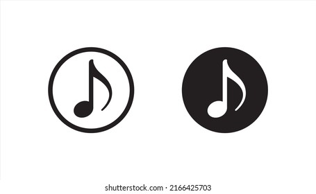 Symbol für Musiknoten, Vektorgrafik