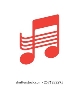 Music notes icon , symbols. Music notes symbol vector illustration. 