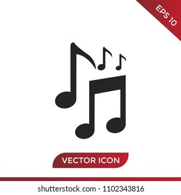 Music notes icon vector