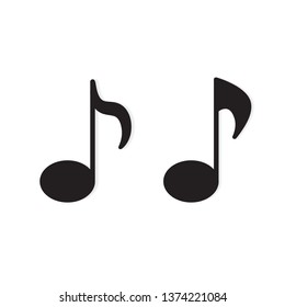music notes icon vector illustration stock vector royalty free 1374221084 shutterstock