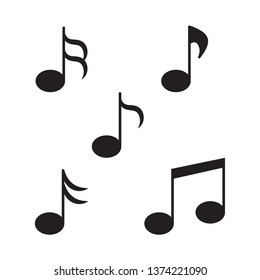 music notes icon- vector illustration