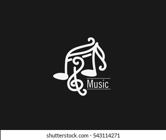 Music Notes Icon Vector Illustration Stock Vector (Royalty Free ...