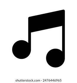 Music Notes Icon Vector Symbol Design Illustration