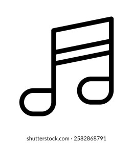 Music Notes Icon Vector Symbol Design Illustration