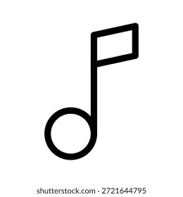 Ilustración de diseño de símbolos de Vector de iconos de notas musicales